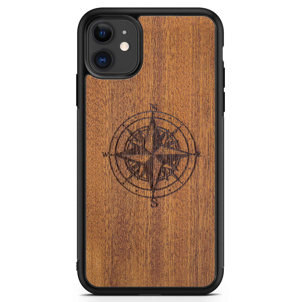 Compass Wooden Phone Case