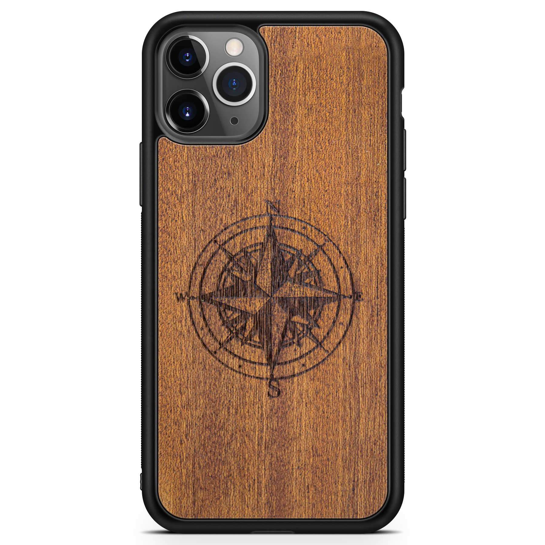 Compass Wooden Phone Case