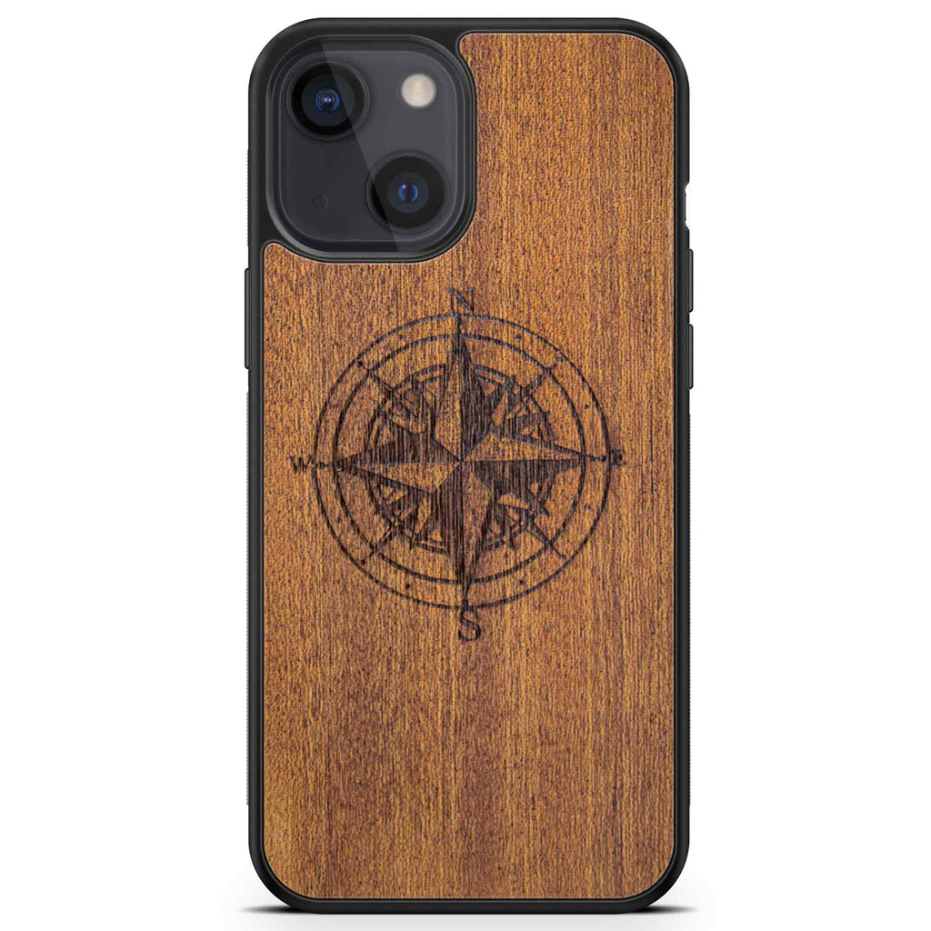 Compass Wooden Phone Case