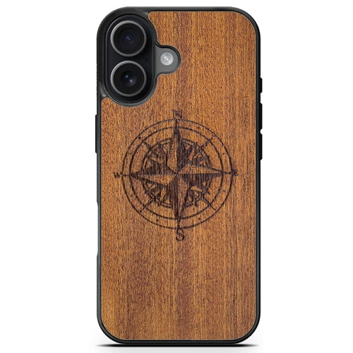 Compass Wooden Phone Case