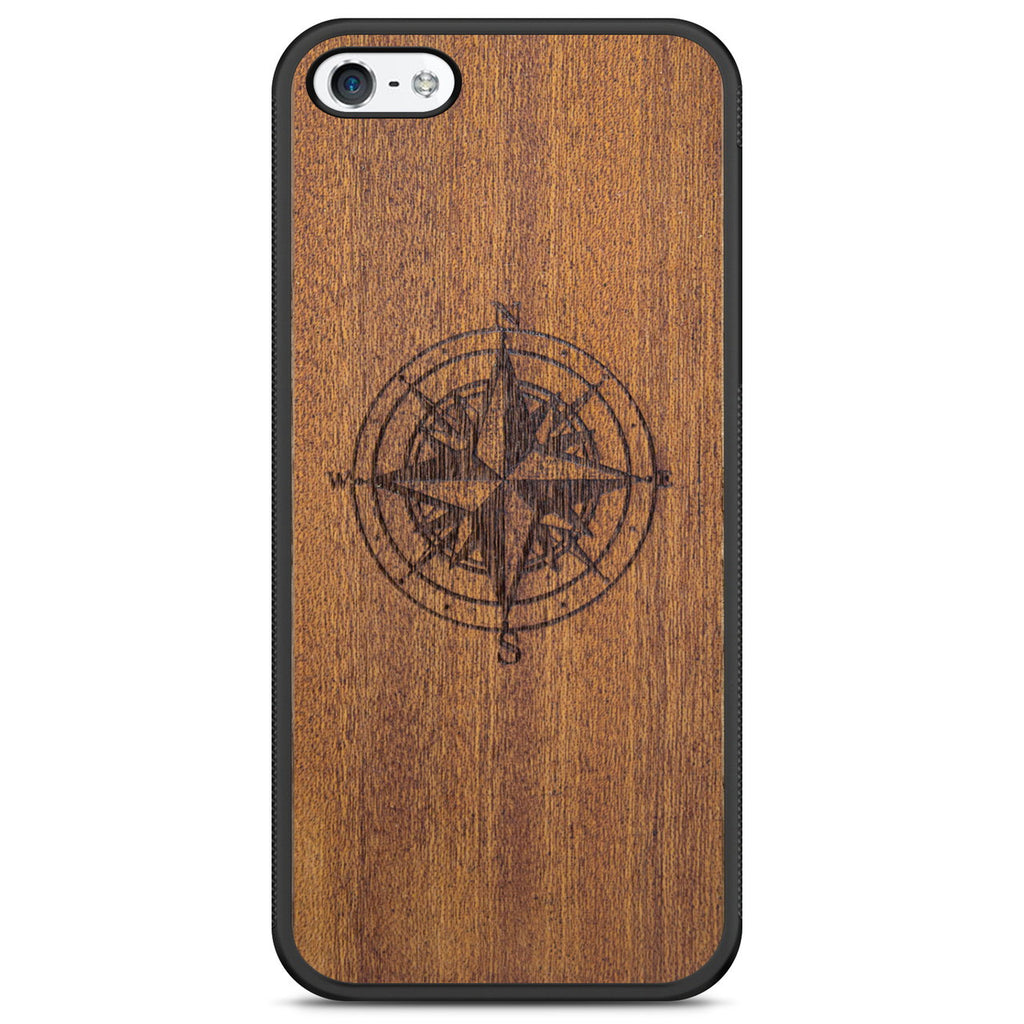 Compass Wooden Phone Case