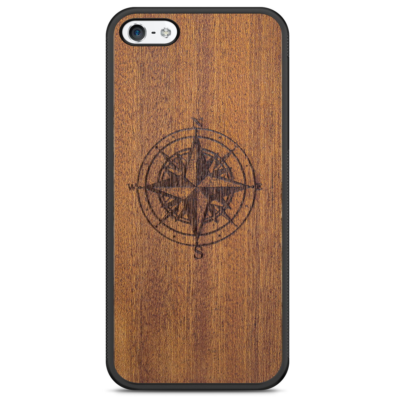 Compass Wooden Phone Case