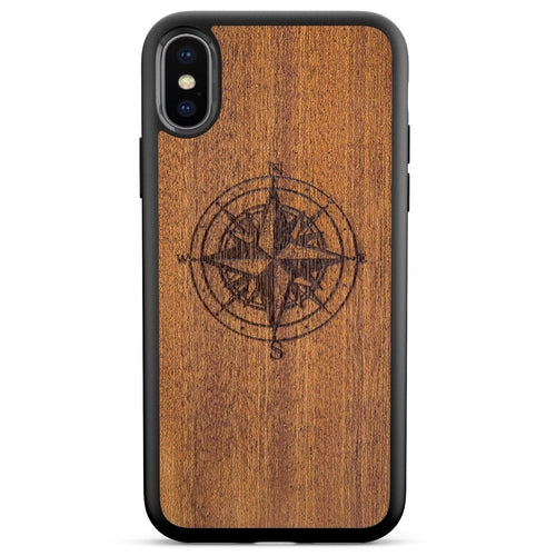 Compass Wooden Phone Case